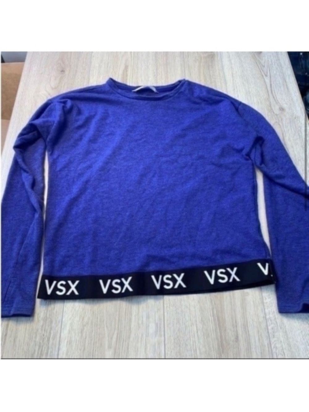 Victoria’s Secret sport purple black Crewneck crew sweatshirt